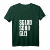 Sächsisch Dialekt T-Shirt 'Es klatscht gleich' mit V-Ausschnitt – Lustiges Heimatmotiv für Sachsen-Fans & Stolze Ostdeutsche