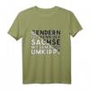 Gendern Ist Wenn Der Sachse Mit dem Boot Umkippt T-Shirt – Lustiges sächsisches Geburtstagsdesign mit Dialekt-Spruch