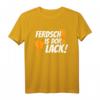 Fertig ist der Lack - Sächsisches Dialekt T-Shirt für Lackierer & Maler mit Sprühdose & Farbklecks