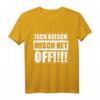 Ich rege mich nicht auf sächsischer Humor T-Shirt – Witziges Dialekt-Shirt gegen Stress, ideal als Geschenk für Sachsen & Ostdeutsche
