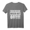Ich rege mich nicht auf sächsischer Humor T-Shirt – Witziges Dialekt-Shirt gegen Stress, ideal als Geschenk für Sachsen & Ostdeutsche