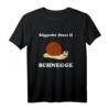Sächsische Tiere Schnegge Schnecke Sachsen Geschenk Idee T-Shirt – Witziges Heimat- und Tierliebhaber-Shirt für jeden Anlass