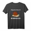 Sächsische Tiere Schnegge Schnecke Sachsen Geschenk Idee T-Shirt – Witziges Heimat- und Tierliebhaber-Shirt für jeden Anlass