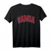 Samoa Varsity Style Rotes T-Shirt – Klassisch geschnitten, langlebig, inspiriert von Samoa