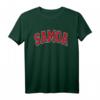 Samoa Varsity Style Rotes T-Shirt – Klassisch geschnitten, langlebig, inspiriert von Samoa