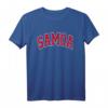 Samoa Varsity Style Rotes T-Shirt – Klassisch geschnitten, langlebig, inspiriert von Samoa