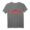 Samoa Varsity Style Rotes T-Shirt – Klassisch geschnitten, langlebig, inspiriert von Samoa