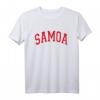 Samoa Varsity Style Rotes T-Shirt – Klassisch geschnitten, langlebig, inspiriert von Samoa