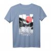 Japan Landschaft Tokio mit roter Sonne T-Shirt – Perfektes Geschenk für Anime-, Japan- und Kampfsport-Fans