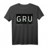 GRU Sao Paulo Brasilien Retro Reise Flughafen Code Geschenk - Perfektes T-Shirt für Weltenbummler und Reisebegeisterte