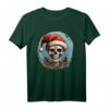 Gruseliger Nikolaus Schädel Totenkopf Weihnachten T-Shirt – Dunkles Weihnachtsmotiv für Männer, Frauen, Mädchen und Jungen, die unheimliche Weihnachten lieben