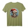 Gruseliger Nikolaus Schädel Totenkopf Weihnachten T-Shirt – Dunkles Weihnachtsmotiv für Männer, Frauen, Mädchen und Jungen, die unheimliche Weihnachten lieben
