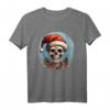 Gruseliger Nikolaus Schädel Totenkopf Weihnachten T-Shirt – Dunkles Weihnachtsmotiv für Männer, Frauen, Mädchen und Jungen, die unheimliche Weihnachten lieben