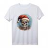 Gruseliger Nikolaus Schädel Totenkopf Weihnachten T-Shirt – Dunkles Weihnachtsmotiv für Männer, Frauen, Mädchen und Jungen, die unheimliche Weihnachten lieben