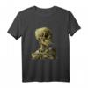 Vincent van Gogh Schädel mit Brennender Zigarette T-Shirt – Einzigartiges Kunstmotiv für Kunstliebhaber & Mode-Statements