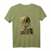 Vincent van Gogh Schädel mit Brennender Zigarette T-Shirt – Einzigartiges Kunstmotiv für Kunstliebhaber & Mode-Statements