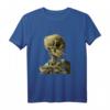 Vincent van Gogh Schädel mit Brennender Zigarette T-Shirt – Einzigartiges Kunstmotiv für Kunstliebhaber & Mode-Statements
