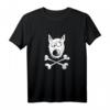 Piraten Hund Mit Knochen T-Shirt - Lustiges Hundemotiv im Comic- oder Cartoon-Stil für Hundeliebhaber und Piratenfans, ideales Geschenk