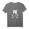 Piraten Hund Mit Knochen T-Shirt - Lustiges Hundemotiv im Comic- oder Cartoon-Stil für Hundeliebhaber und Piratenfans, ideales Geschenk