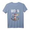 Moin - Digga Spruch Meer See Norddeutsch Leuchtturm Vintage Langarmshirt für Norddeutschland Fans & Meerliebhaber
