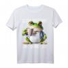 Guten Morgen? Ganz dünnes Eis! Lustiges Frosch Spruch T-Shirt für Morgenmuffel, Nachtschichtarbeiter & Teenager