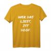 Wer das liest ist doof - Lustiges Spruch-T-Shirt für Quatschköpfe, Spaßvögel und ironische Geschenkideen