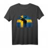 Elch Schweden Flagge Retro T-Shirt – Perfektes Fan- und Reisezubehör für Schweden- und Skandinavienliebhaber
