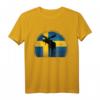 Elch Schweden Flagge Retro T-Shirt – Perfektes Fan- und Reisezubehör für Schweden- und Skandinavienliebhaber