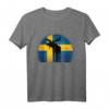 Elch Schweden Flagge Retro T-Shirt – Perfektes Fan- und Reisezubehör für Schweden- und Skandinavienliebhaber