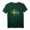 Schwedische Flagge T-Shirt - Klassisch geschnitten mit doppelt genähtem Saum, perfekt für Schweden-Fans und Nationalstolz