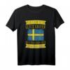 Man kann kein Glück kaufen - Schweden T-Shirt mit Flagge für Skandinavien-Fans, Urlauber, Vikinger und Angler - Perfektes Geschenk für Weihnachten & Geburtstag