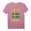 Man kann kein Glück kaufen - Schweden T-Shirt mit Flagge für Skandinavien-Fans, Urlauber, Vikinger und Angler - Perfektes Geschenk für Weihnachten & Geburtstag