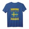 Man kann kein Glück kaufen - Schweden T-Shirt mit Flagge für Skandinavien-Fans, Urlauber, Vikinger und Angler - Perfektes Geschenk für Weihnachten & Geburtstag