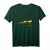 Elch Schweden Moos Evolution Tank Top für skandinavische Fans & Stockholm-Urlauber – Leichtes Tiermotive T-Shirt in Blau-Gelb