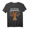 Mein offizielles Schlafshirt lustiges Elch mit Fledermäuse - Tiermotiv für Damen und Herren, perfekt als Geschenk für Kinder, Tierliebhaber & Bettliebhaber