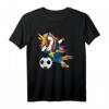 Dabbing Unicorn Schweden Fußball 2019 T-Shirt für Kinder – Lustiges Fan-Shirt für Fußballparty, Turniere & als Geschenk für Fußballfans und Trainer
