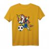 Dabbing Unicorn Schweden Fußball 2019 T-Shirt für Kinder – Lustiges Fan-Shirt für Fußballparty, Turniere & als Geschenk für Fußballfans und Trainer