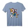 Dabbing Unicorn Schweden Fußball 2019 T-Shirt für Kinder – Lustiges Fan-Shirt für Fußballparty, Turniere & als Geschenk für Fußballfans und Trainer