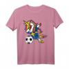Dabbing Unicorn Schweden Fußball 2019 T-Shirt für Kinder – Lustiges Fan-Shirt für Fußballparty, Turniere & als Geschenk für Fußballfans und Trainer