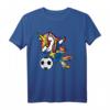 Dabbing Unicorn Schweden Fußball 2019 T-Shirt für Kinder – Lustiges Fan-Shirt für Fußballparty, Turniere & als Geschenk für Fußballfans und Trainer