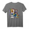 Dabbing Unicorn Schweden Fußball 2019 T-Shirt für Kinder – Lustiges Fan-Shirt für Fußballparty, Turniere & als Geschenk für Fußballfans und Trainer