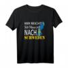 Schweden T-Shirt mit Flagge – Perfektes Geschenk für Schwedenfans, Urlauber & Viking-Liebhaber zu Weihnachten & Geburtstag