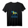 Damen SVERIGE Elch T-Shirt für Skandinavien Fans im Schwedenurlaub mit V-Ausschnitt – Perfekt für Schweden- und Norwegen-Liebhaber