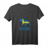 Damen SVERIGE Elch T-Shirt für Skandinavien Fans im Schwedenurlaub mit V-Ausschnitt – Perfekt für Schweden- und Norwegen-Liebhaber
