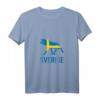 Damen SVERIGE Elch T-Shirt für Skandinavien Fans im Schwedenurlaub mit V-Ausschnitt – Perfekt für Schweden- und Norwegen-Liebhaber