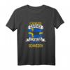 Urlaub Angeln T-Shirt - Ich muss gar nix, ich muss nur nach Schweden - Lustiges Angler-Shirt für Urlaub und Schweden-Liebhaber