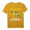 Schweden Skandinavien Geschenk T-Shirt mit Flagge – Perfekt für Skandinavien-Fans und Schweden-Liebhaber
