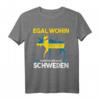 Schweden Skandinavien Geschenk T-Shirt mit Flagge – Perfekt für Skandinavien-Fans und Schweden-Liebhaber