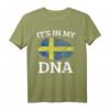 Lustiges HapPanda Flaggen Shirt - Geschenk für Schweden-Liebhaber, Heimat-Vermissen & skandinavische Freunde