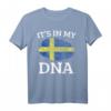 Lustiges HapPanda Flaggen Shirt - Geschenk für Schweden-Liebhaber, Heimat-Vermissen & skandinavische Freunde